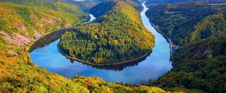 Eine umwerfende Naturschönheit im Saarland: Die Saarschleife